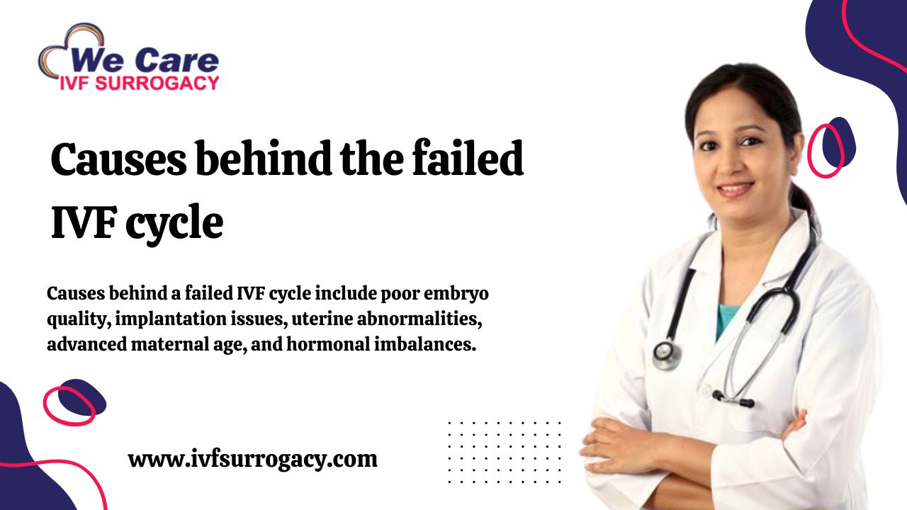 Causes behind the failed IVF cycle