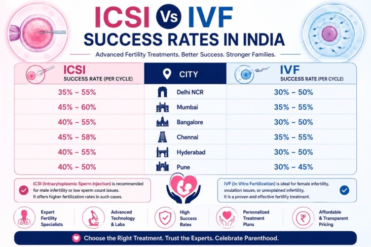 ICSI Vs IVF Success Rates In IndiaÂ